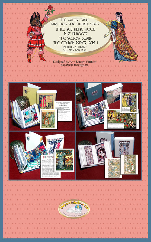 Walter Crane Children's Books 1:12 dollhouse scale