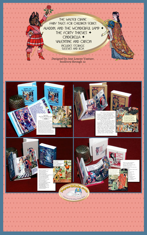 Walter Crane Children's Books 1:12 dollhouse scale