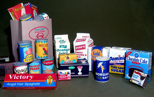 1:3 scale Contemporary Groceries digital file