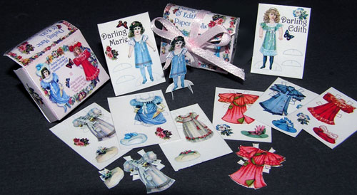 1:3 Girl Doll scale digital download Victorian paper doll