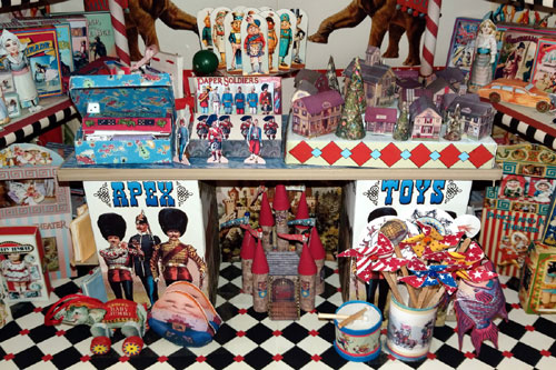 vintage toy shop detail