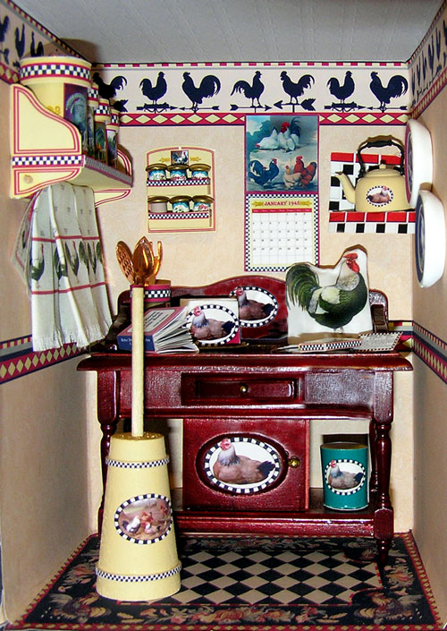 Rooster Kitchen display box