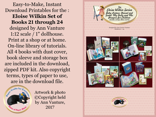 Miniature Eloise Wilkin books 21 through 24