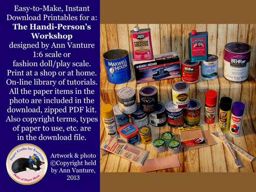 Handi-person's workshop for 1:6 doll scale
