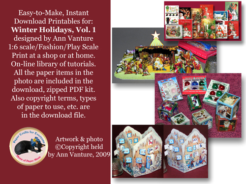 Christmas decorating for 1:6 scale