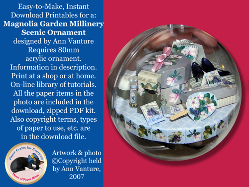 Ornament Magnolia Garden Millinery