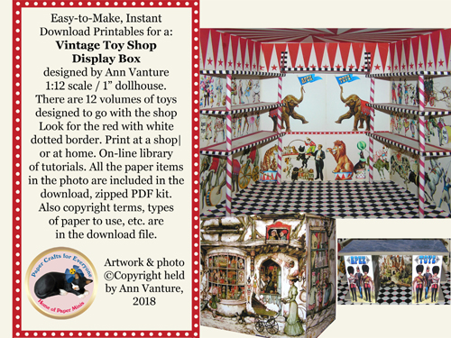 Vintage Toy Shop Diorama Box