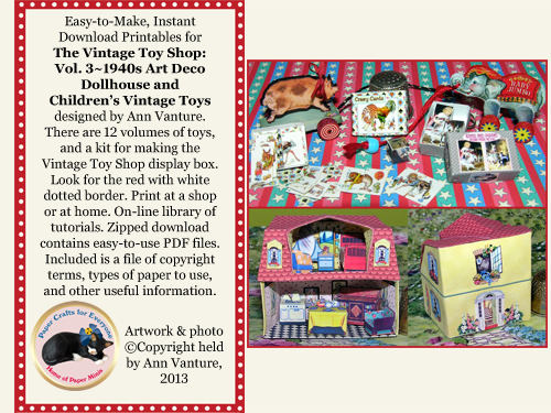 Vol 3 1:12 dollhouse scale vintage toy shop