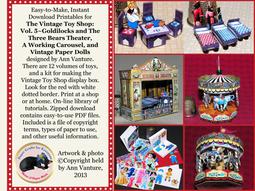 Vintage Toy Shop Vol. 5 for 1:12 dollhouse scale