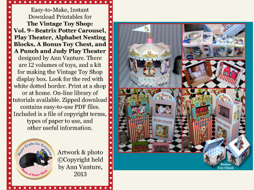 Vintage Toy Shop Vol 9 for 1:12 dollhouse scale