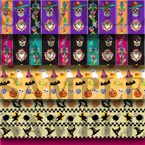 Joyful Halloween Wallpaper 1:12 scale