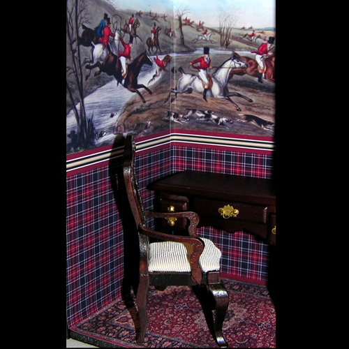 plaids and hunt room